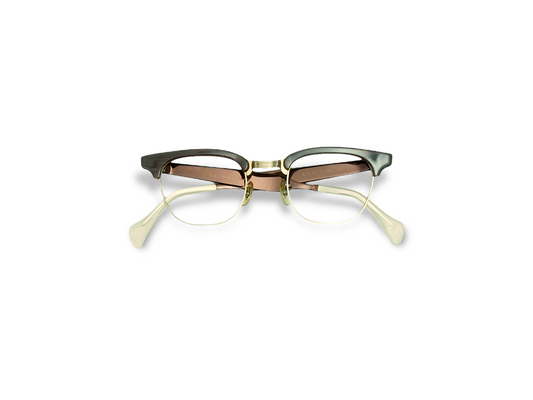 Continental Optical Company Mainliner Mahogany Briar(桃木色)12k gold filled + aluminum temples 1962年型New Old Stock，