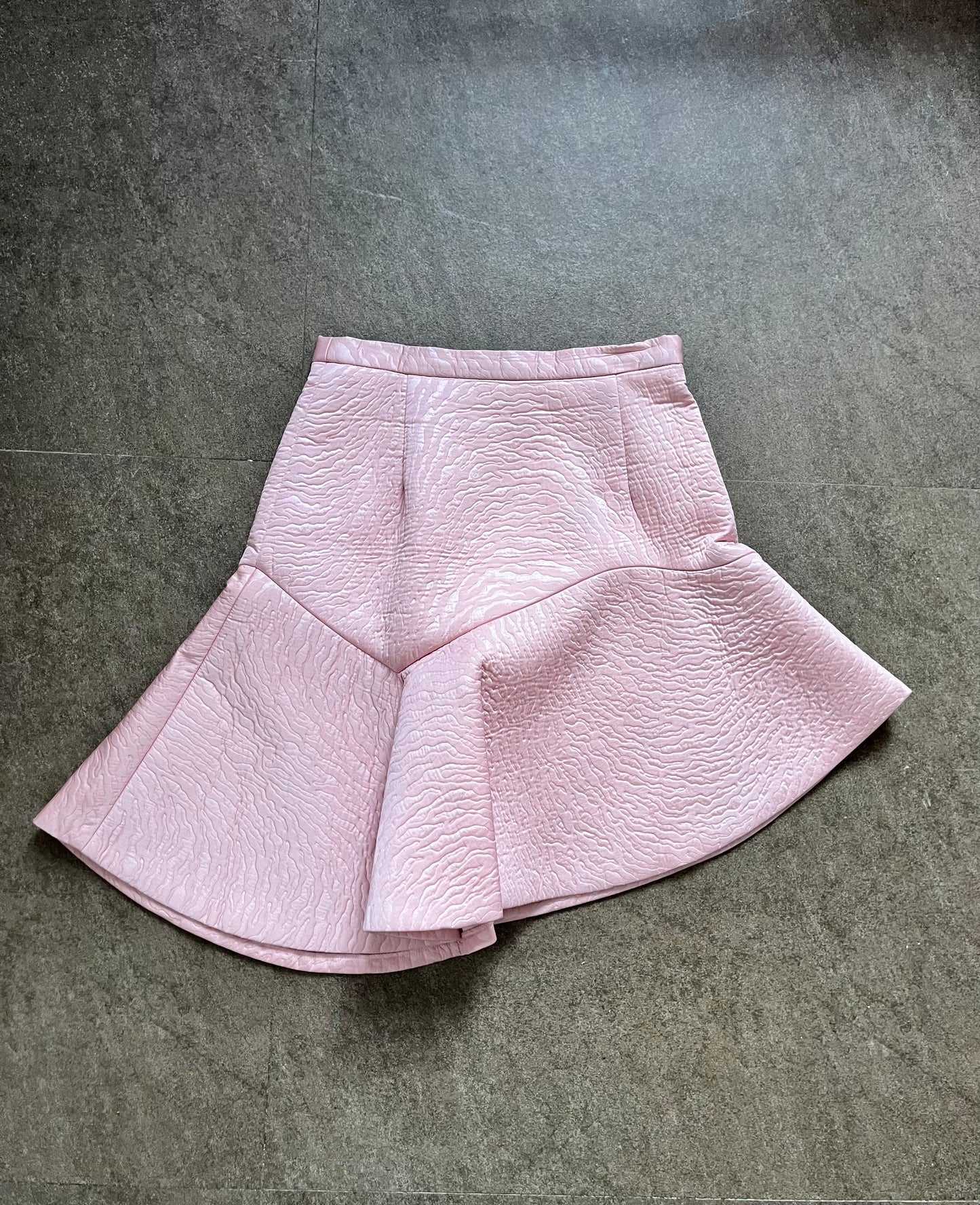 MSGM embossed skirt